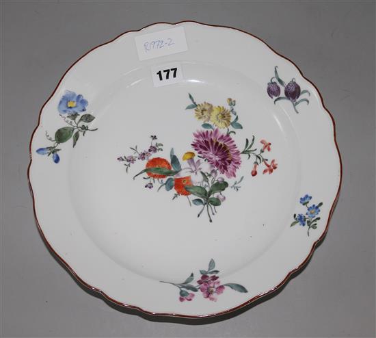 A Meissen dish